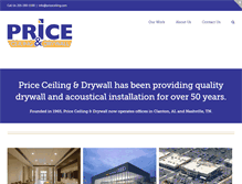 Tablet Screenshot of priceceiling.com